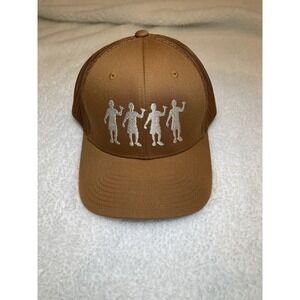 Hang Loose 4 Person The Classics By Yupoong Burnt Orange Snap Trucker Hat